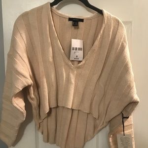 Forever 21 cropped V-neck sweater